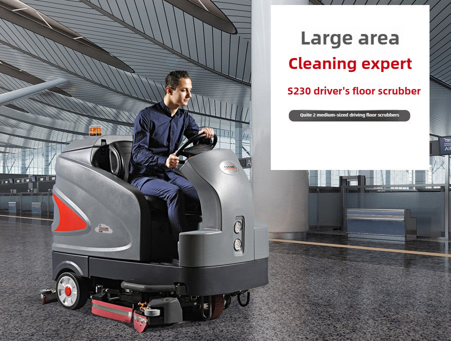Large floor scrubber/Gaomei S230/Smart driving floor scrubber/Data management/Suitable for factory mall