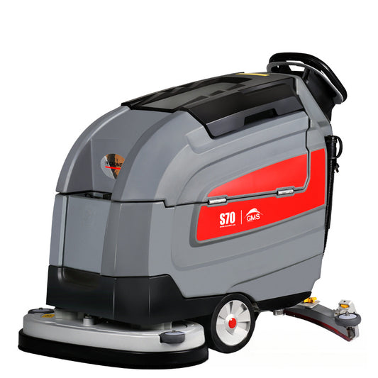 Floor scrubber/Gaomei S70 intelligent hand push type/dual brush ultra wide cleaning distance/long battery life suitable for factory workshops