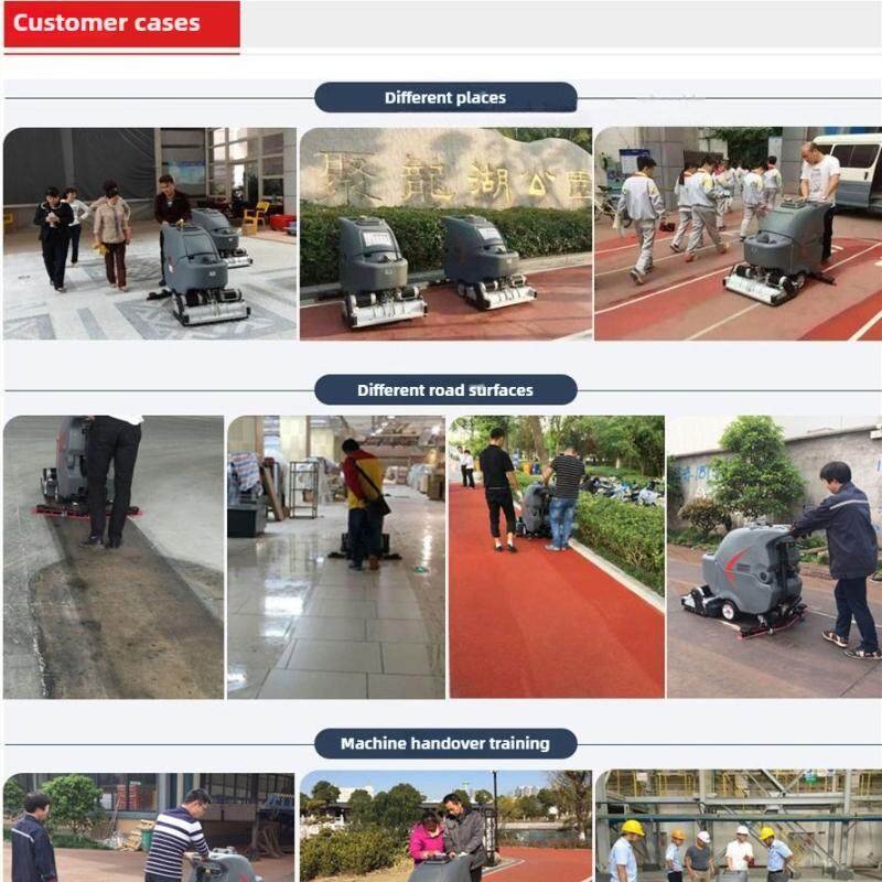 GM-65RBT/Gaomei floor scrubber/hand push washing and sweeping machine | sweeping and washing machine/supermarket workshop factory