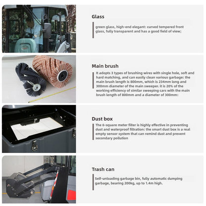 Factory sweeping truck/21900ED/sweeping truck | Gaomei intelligent/driving sweeping machine/suitable for factories