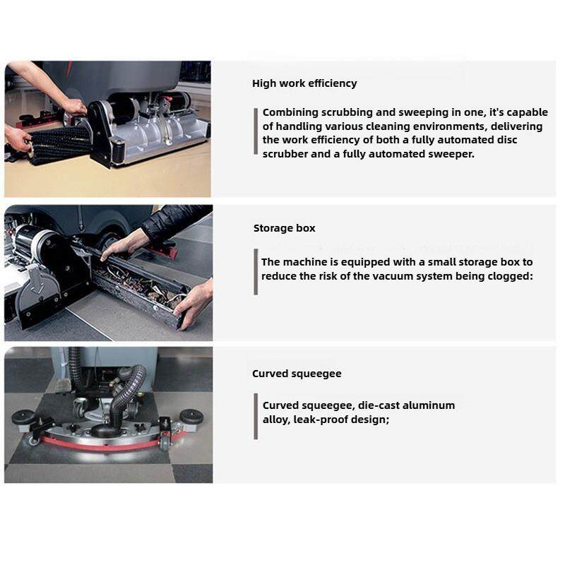 GM-65RBT/Gaomei floor scrubber/hand push washing and sweeping machine | sweeping and washing machine/supermarket workshop factory