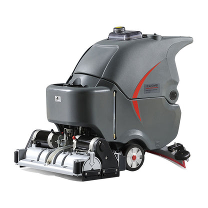 Factory floor scrubber/GM-65RBT/Gaomei hand push washing and sweeping machine | Suitable for supermarket workshops