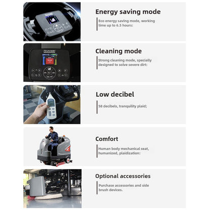 Large floor scrubber/Gaomei S230/Smart driving floor scrubber/Data management/Suitable for factory mall