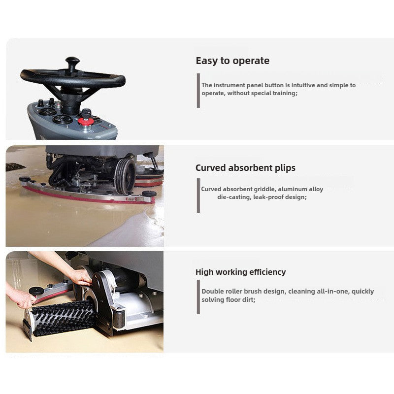 Drive washing and sweeping all-in-one machine/provide GM-RMINI/suitable for underground parking lot factory workshop floor washing machine