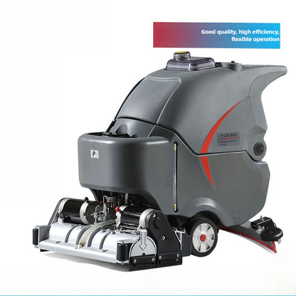 Factory floor scrubber/GM-65RBT/Gaomei hand push washing and sweeping machine | Suitable for supermarket workshops