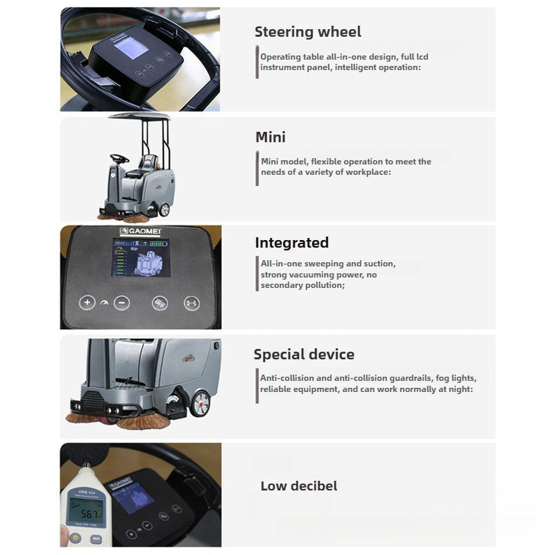 Gaomei S120 Smart Sweeper/Small Driving Sweeper/Data Management Factory Workshop Cleaning